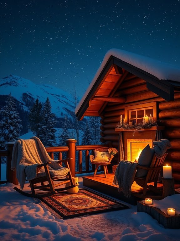add warm inviting fabrics