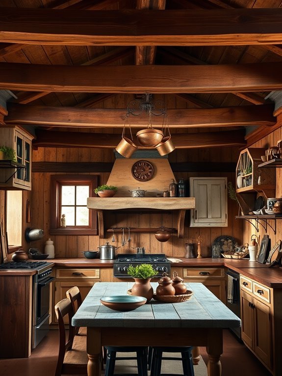 aged rustic timber structures