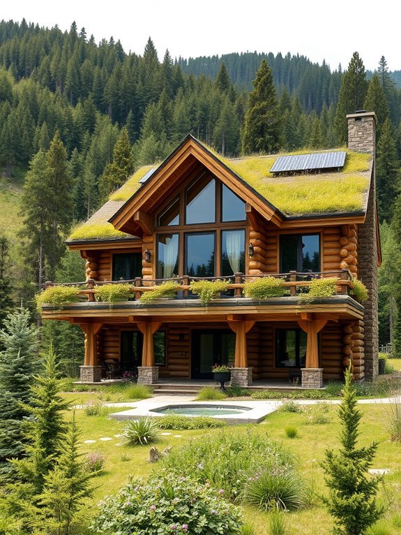 alpine green lodge retreat