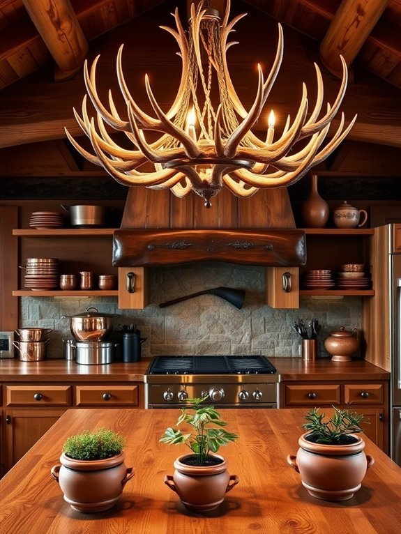 antler themed home decorations