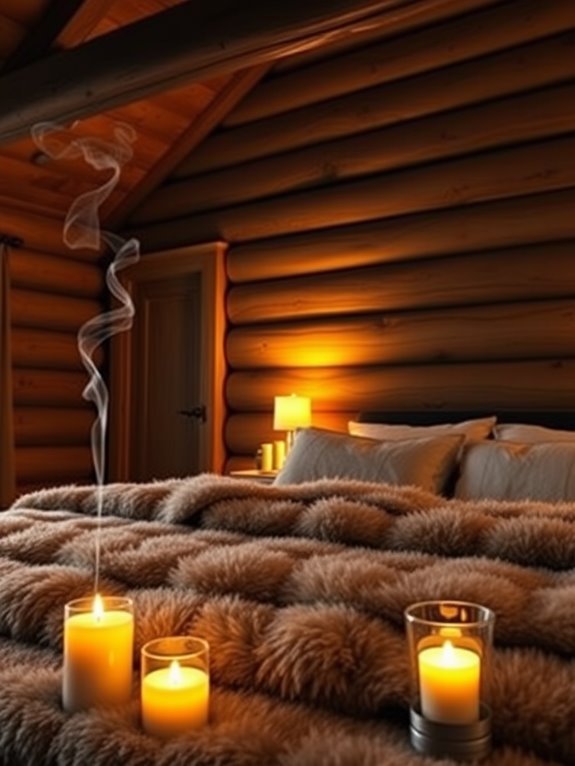 aromatic candles and oils