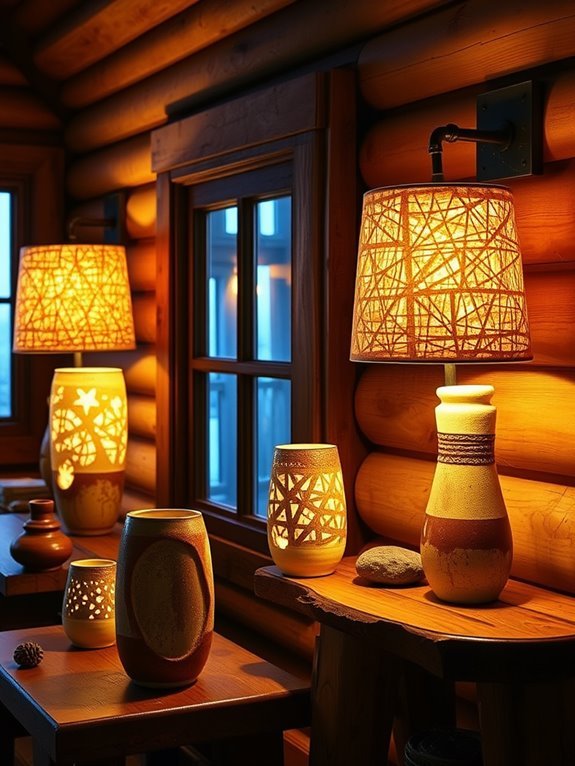 artisan crafted ceramic lighting