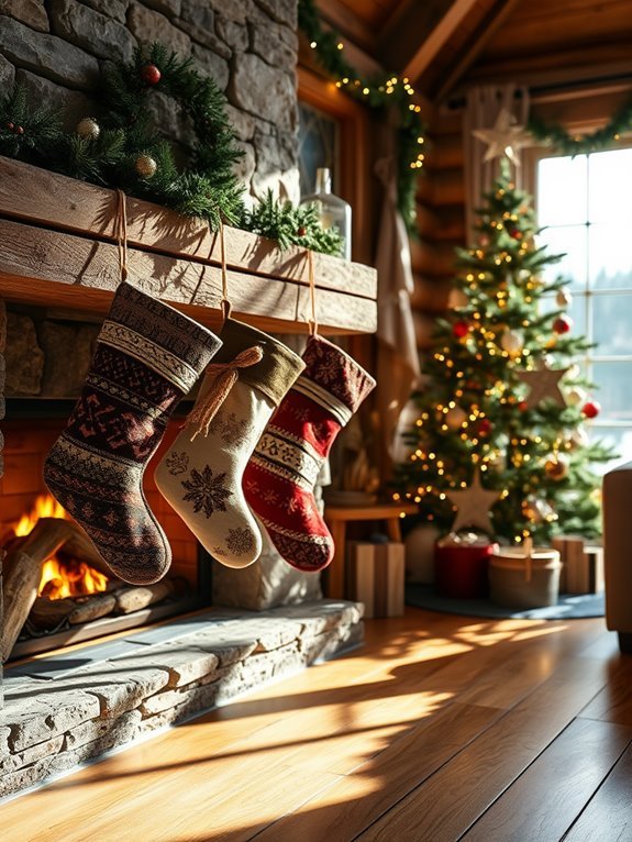 artisan crafted festive stockings