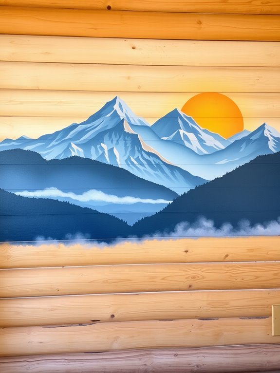 artistic landscape wall decoration