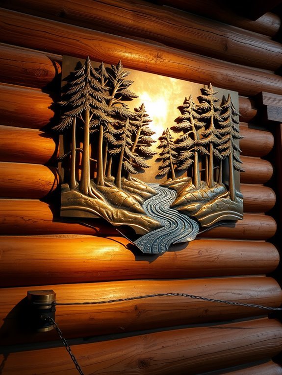 artistic three dimensional metal decor