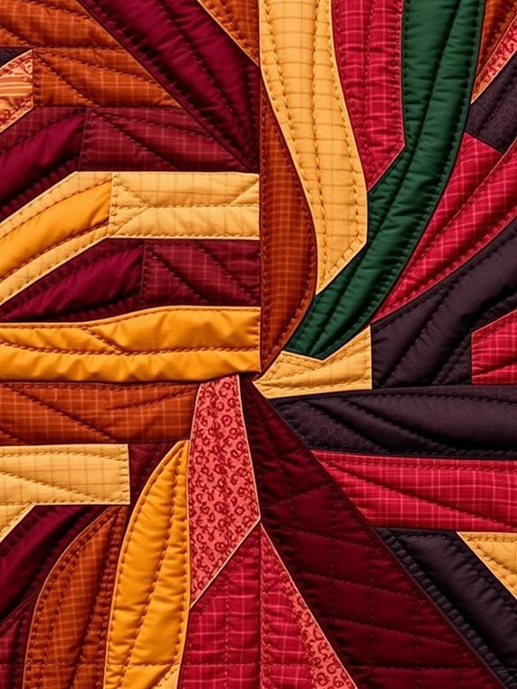 asymmetrical quilt design technique