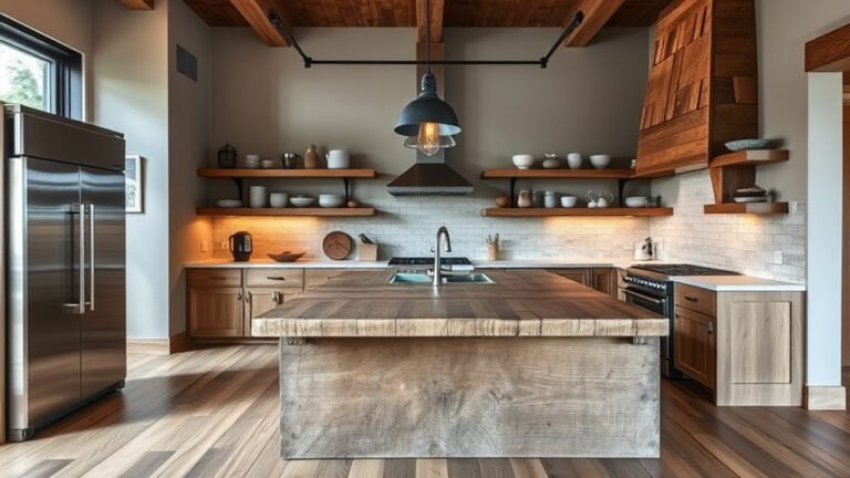 balanced rustic kitchen designs