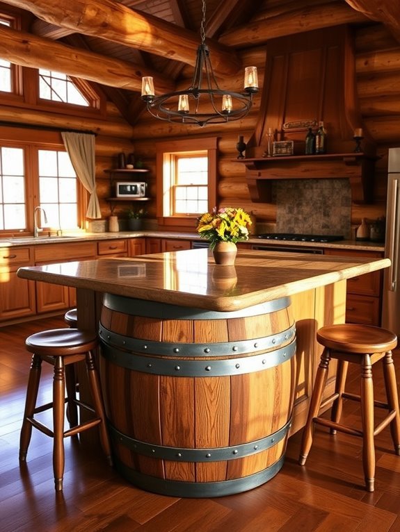 barrel themed architectural style