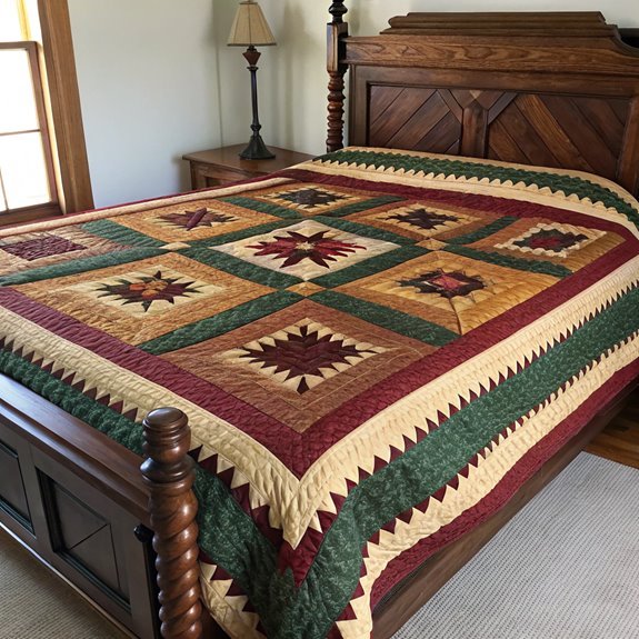 beautiful log cabin quilts