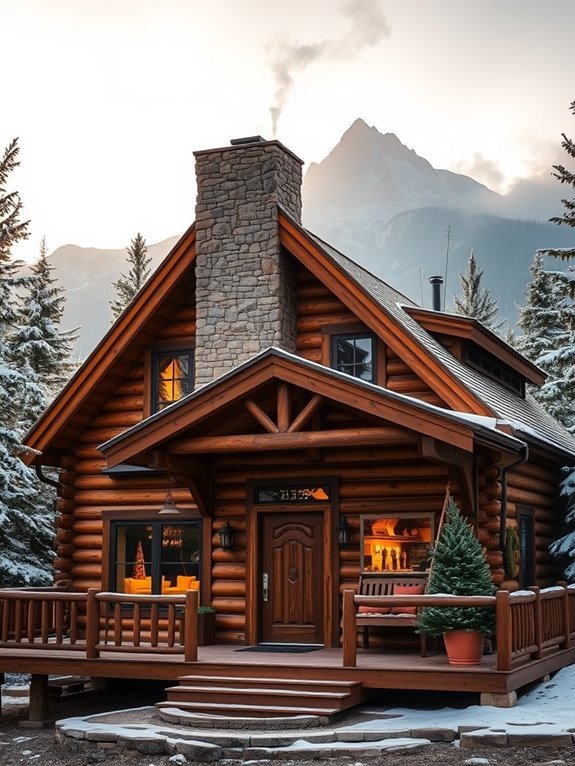 beautiful mountain getaway cabins