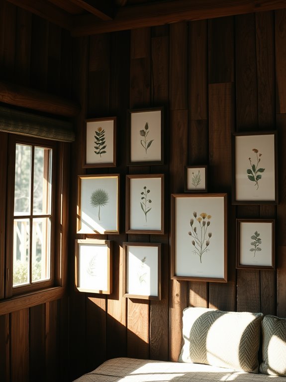 botanical art in frames