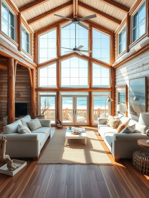 bright airy living spaces