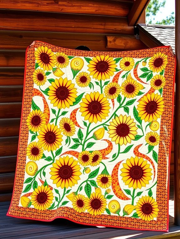 bright and cheerful quilt