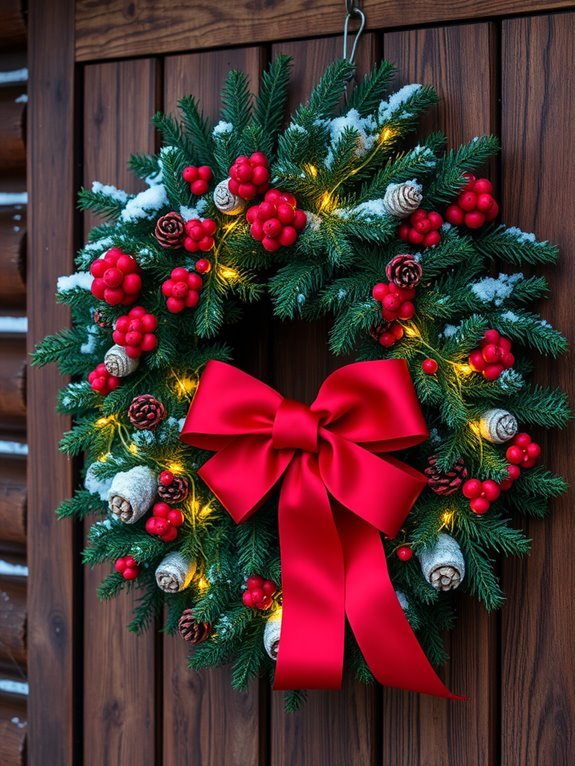 bright holiday ribbon decoration