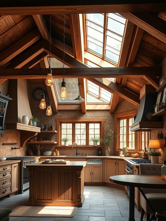 brighten spaces with skylights