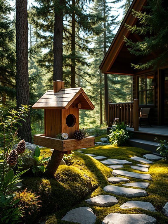 build a birdhouse feeder