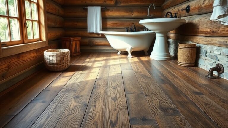 cabin bathroom flooring options