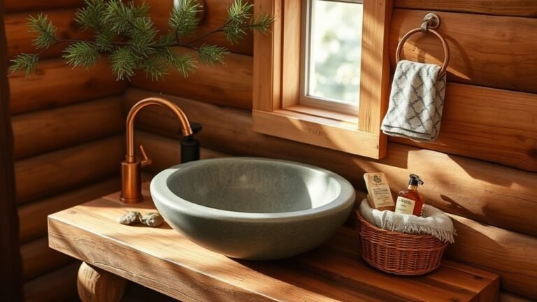 cabin bathroom sink styles