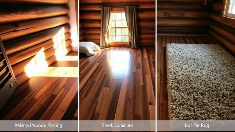 cabin bedroom flooring options