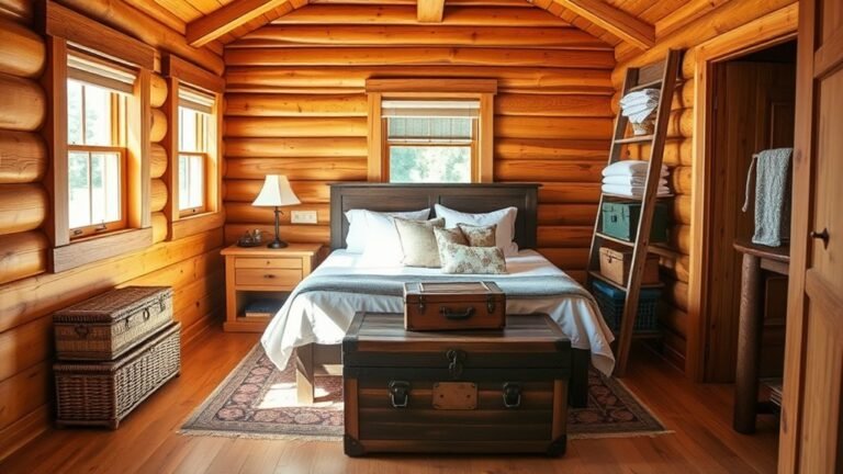 cabin bedroom storage solutions