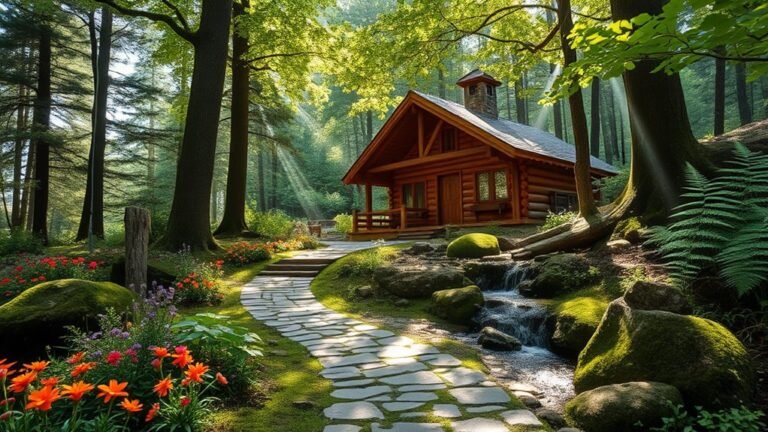 cabin pathway landscaping ideas