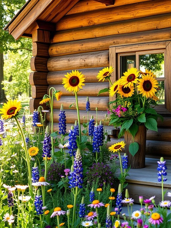 cabin wildflower d cor ideas