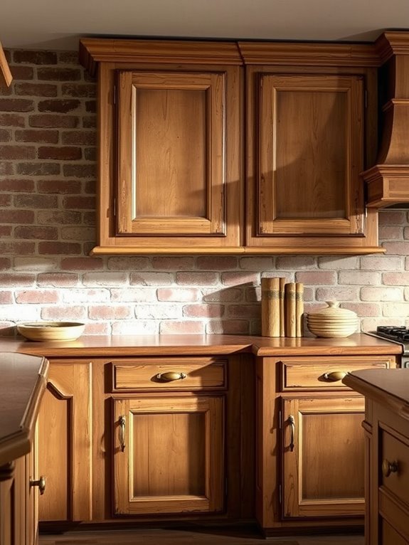 cabinet renovation with distressing