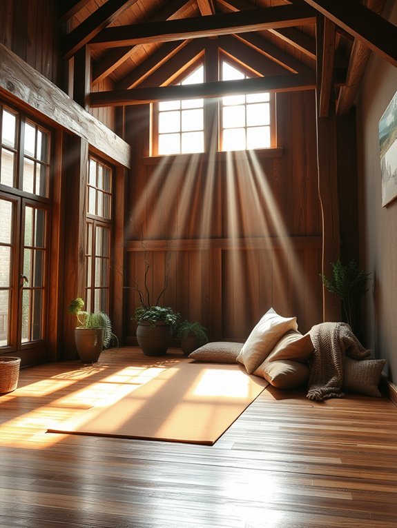 calming yoga space retreat