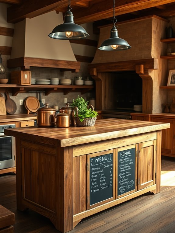 chalkboard menu display surface