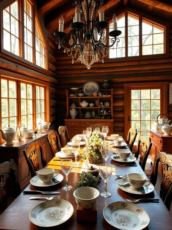 charming antique table settings