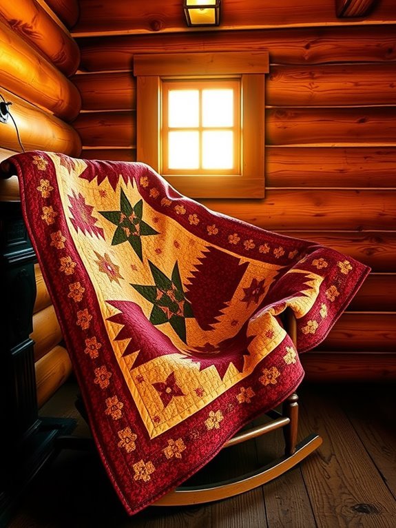 charming country style quilt design