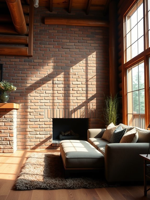 charming exposed brick design