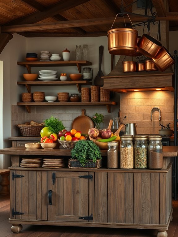 charming farmhouse style kitchen islands
