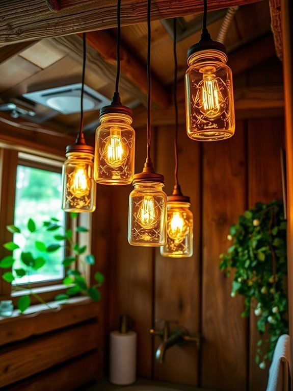 charming illuminated jar decor