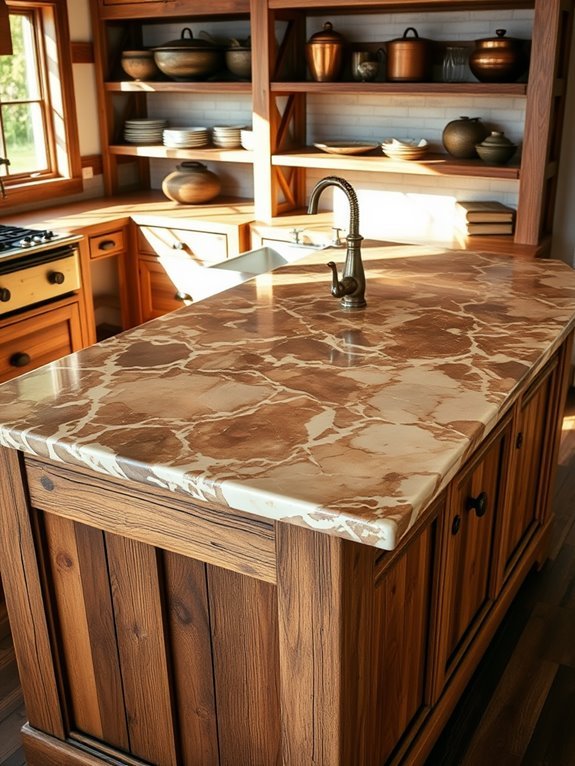 charming natural stone surface