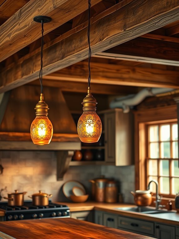 charming retro hanging illumination
