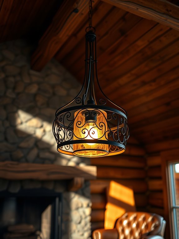 charming rustic ceiling lights