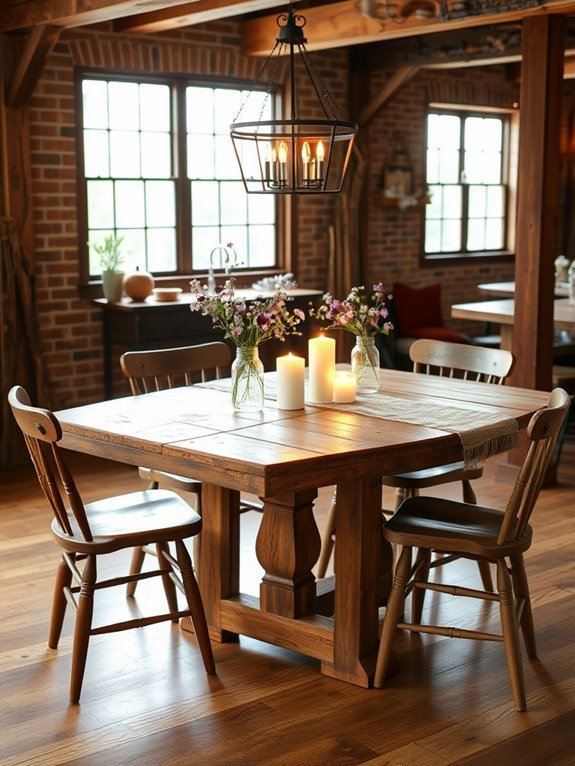 charming rustic farmhouse dining