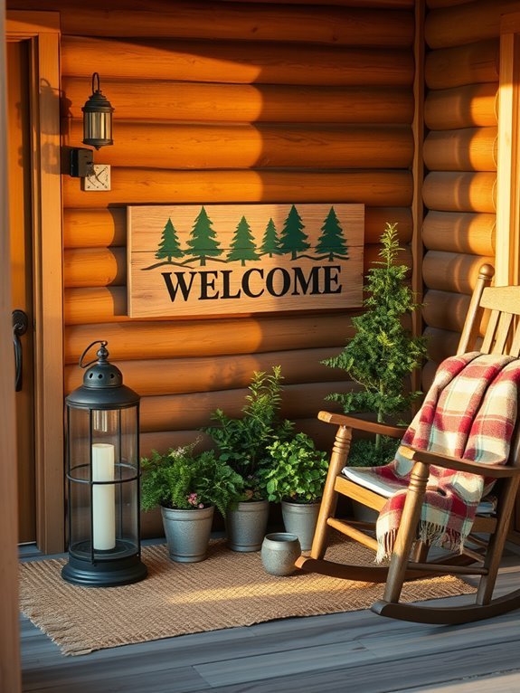 charming rustic greeting signs