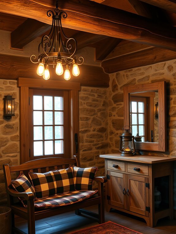 charming rustic illumination options