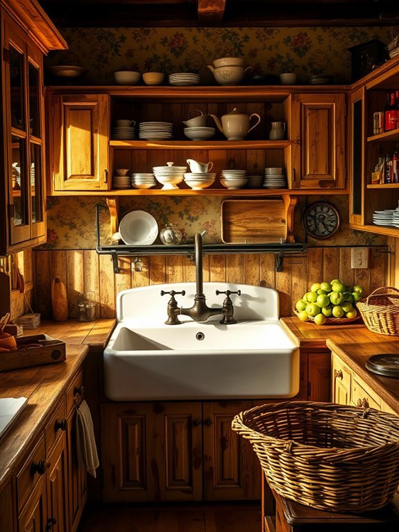 charming rustic kitchen centerpiece