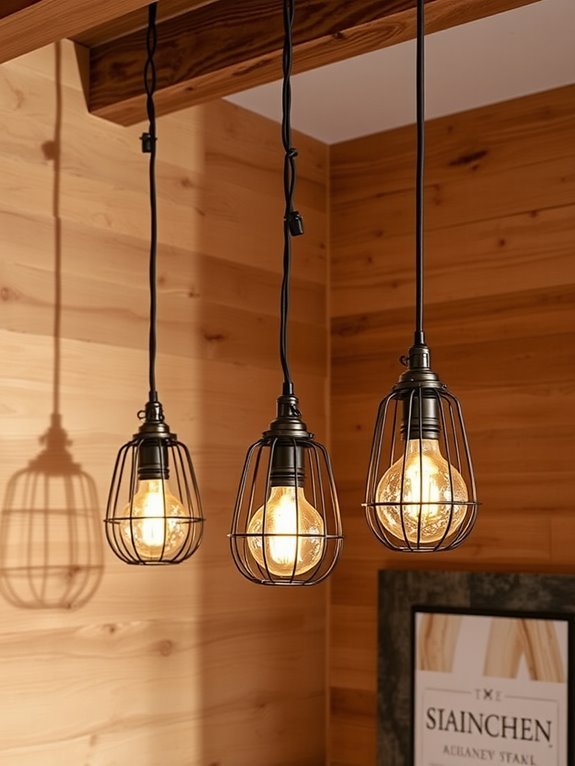 charming rustic lighting fixtures