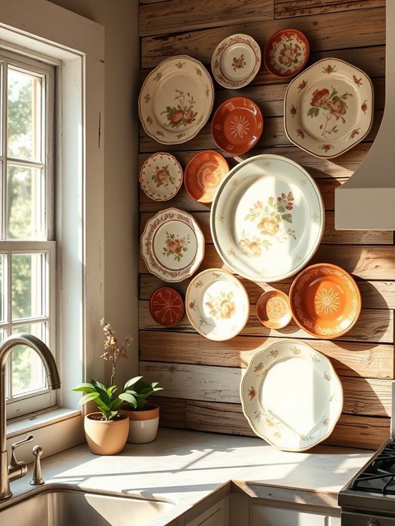 charming rustic plate arrangements