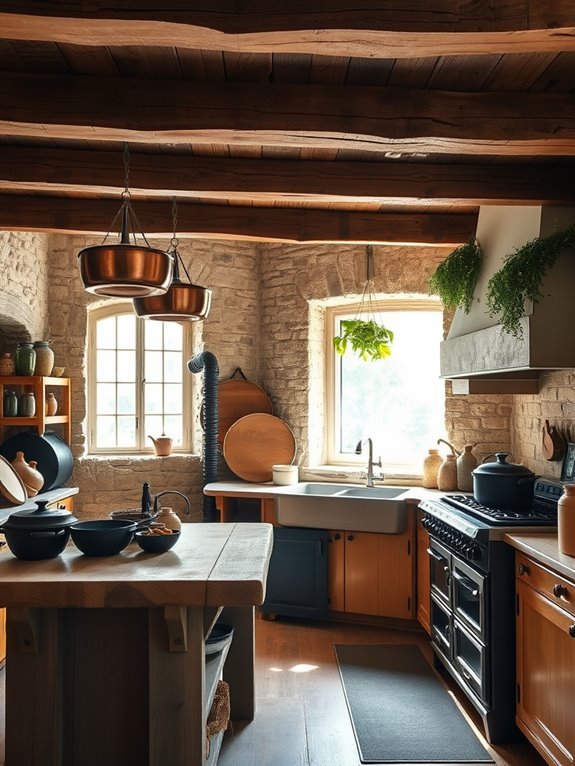 charming traditional cooking spaces
