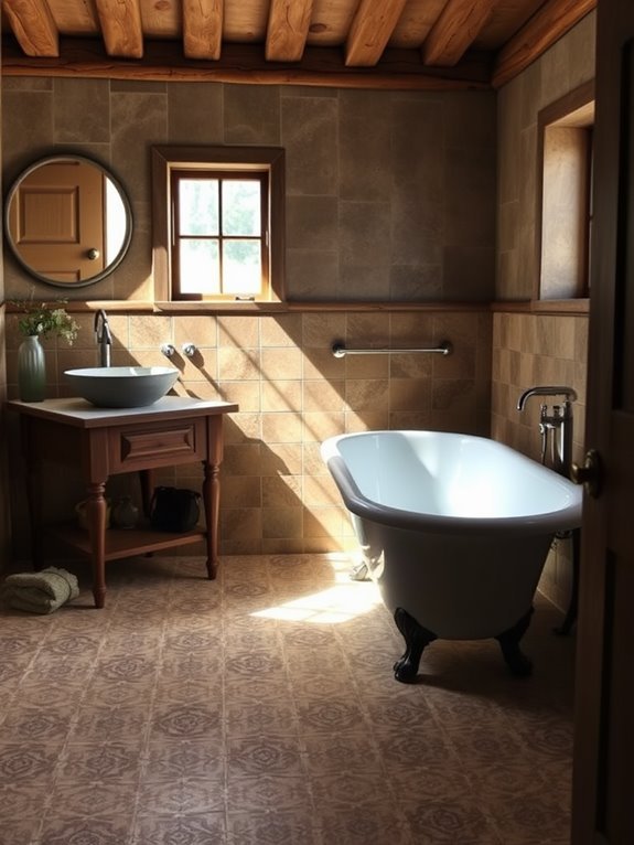 charming vintage concrete flooring