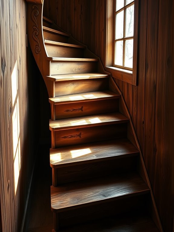 classic retro staircase style