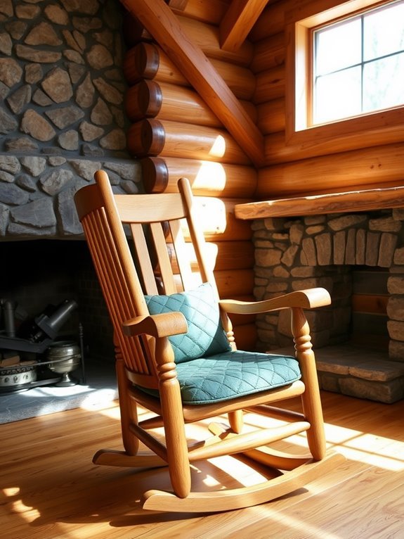 classic wooden rocking chairs