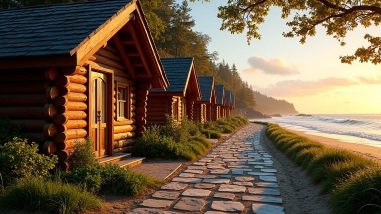 coastal charm log cabins