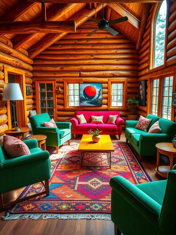 colorful and lively furnishings