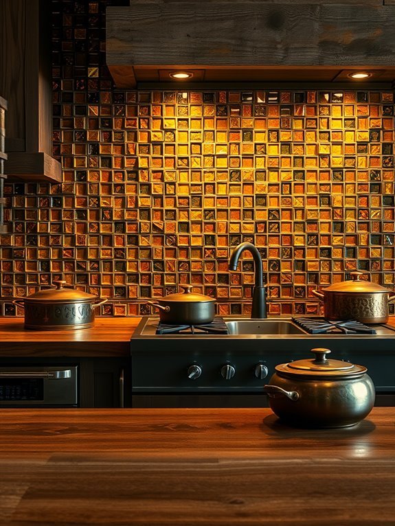colorful decorative glass pieces